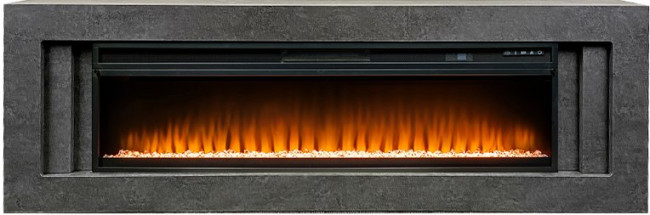 Каминокомплект Line 60 Dark Grey (Разборный) - Темный серый с очагом Vision 60 LED в Самаре