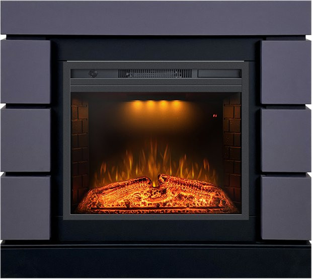 Каминокомплект Modern SFT (Разборный) - Серый графит с очагом Emerald 23 в Самаре