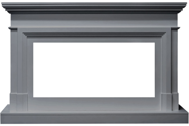Каминокомплект Coventry - Серый (Ширина 1400 мм) с очагом Vision 42 LOG LED в Самаре