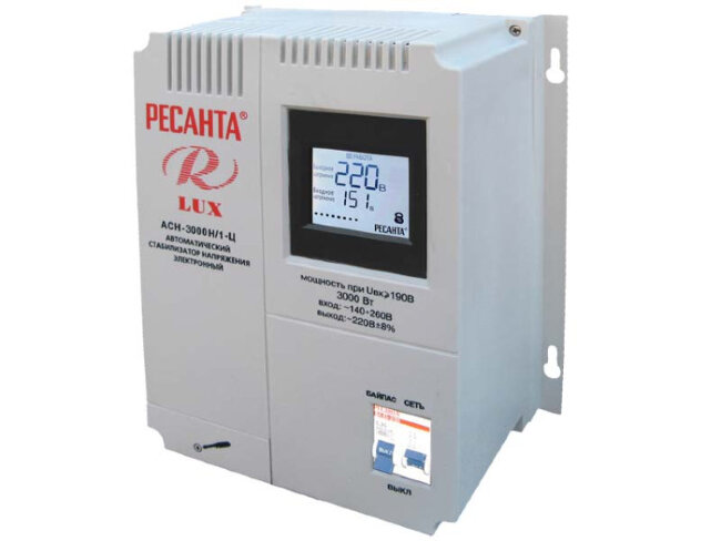 Стабилизатор напряжения серии LUX РЕСАНТА АСН-3000Н/1-Ц в Самаре