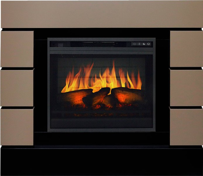 Каминокомплект Lindos - Beige Grey с очагом Vision 23 EF LED 3D FX в Самаре