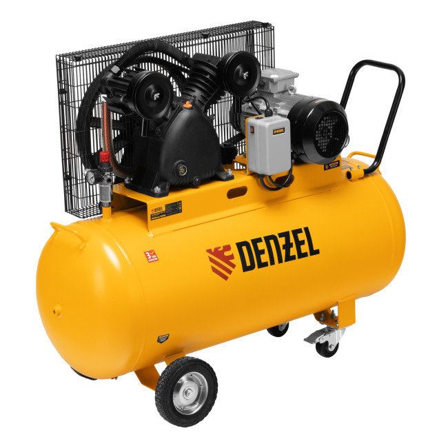 Компрессор воздушный рем. привод BCV 4000-T/200, 4,0 кВт, 200 литров, 690 л/мин Denzel в Самаре