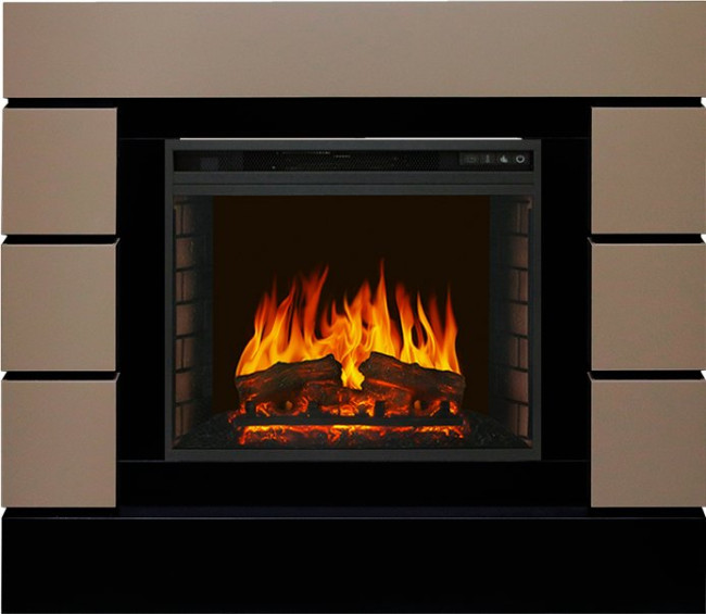 Каминокомплект Lindos - Beige Grey с очагом Vision 23 EF LED FX в Самаре