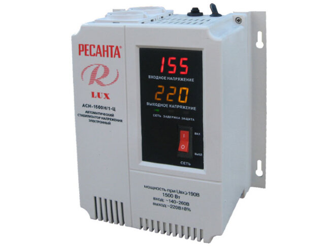Стабилизатор напряжения серии LUX РЕСАНТА АСН-1500Н/1-Ц в Самаре