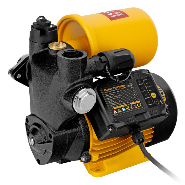 Насосная станция PS500C, 500 Вт, напор 35 м, 2200 л/ч, ресивер 2 л, блок управления Denzel в Самаре