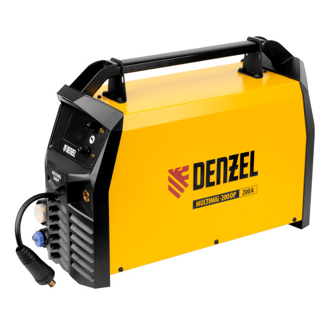 Аппарат инвертор. полуавтомат. сварки MultiMIG-200DP Synergy Double Pulse, 200 А, ПВ 80% Denzel в Самаре