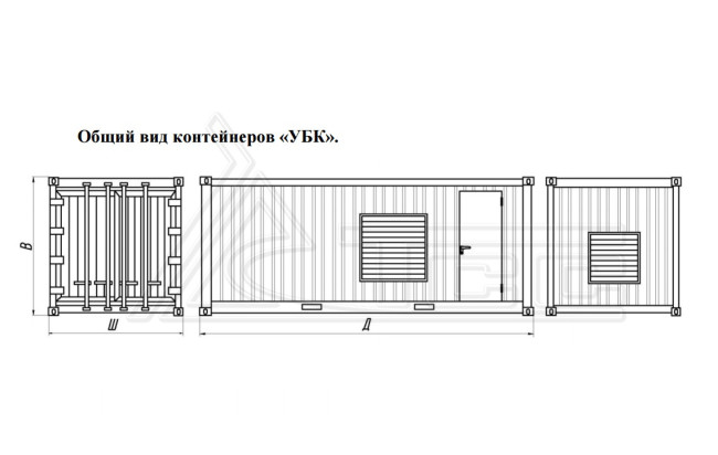 Контейнер Север УБК-6В базовая комплектация (на базе морского контейнера) в Самаре