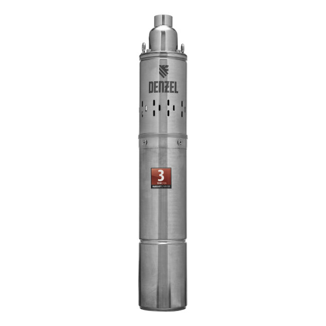Скважинный насос DWS-4-100, винтовой, диаметр 4", 800 Вт, 1700 л/ч, напор 100 м Denzel в Самаре