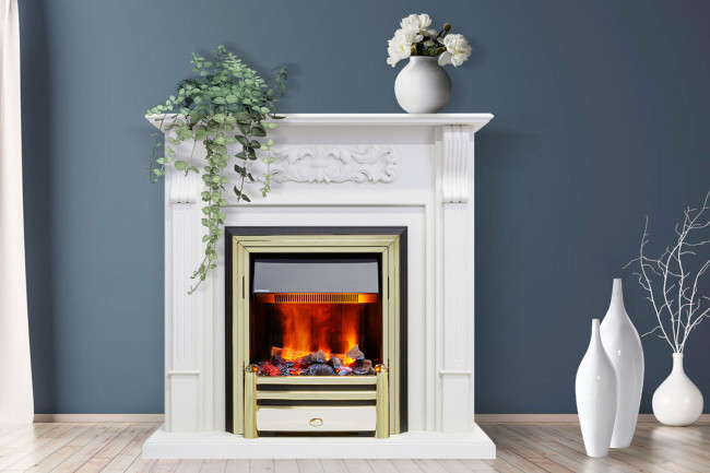 Портал Royal Flame Venice - Махагон коричневый антик в Самаре
