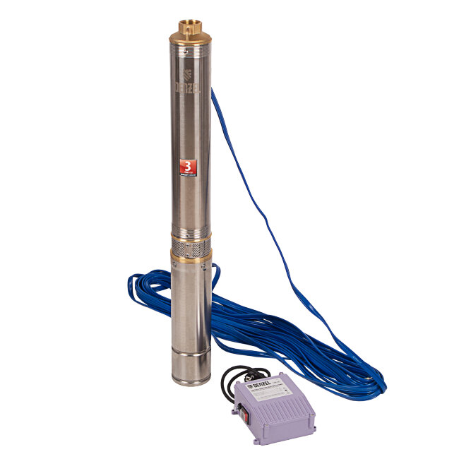 Скважинный насос DWC-4-80, центробежный, диаметр 4", 1500 Вт, 5700 л/ч, напор 80 м Denzel в Самаре