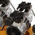 Компрессор безмасляный, малошумный  DLS 2250/100, 2250 Вт, 3x750, 100 л, 410 л/мин блок управления/ Denzel в Самаре