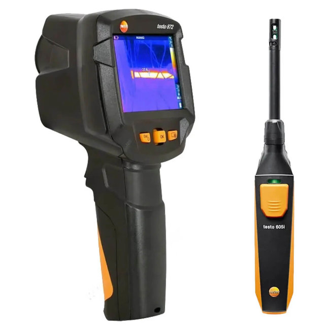 Тепловизор Testo 872 и смарт-зонд термогигрометра Testo 605i в Самаре