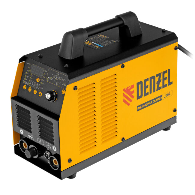 Аппарат инвертор. аргонодуговой сварки ITIG-200 DС Pulse Cold Weld, 200 А, ПВ 60% Denzel в Самаре