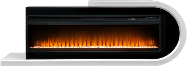 Каминокомплект Basel 60 R - Белый с черным с очагом Vision 60 LED в Самаре