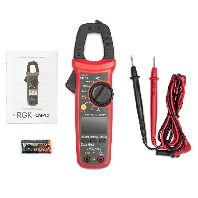 Токовые клещи RGK CM-12 с поверкой в Самаре