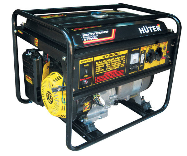 Портативный бензогенератор HUTER DY5000L в Самаре