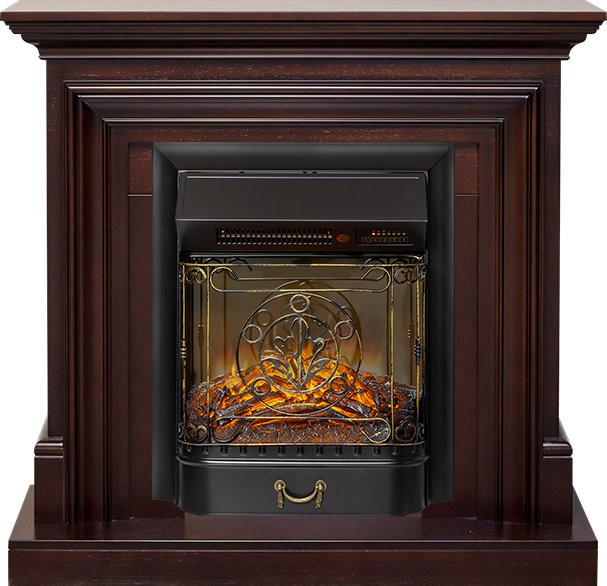 Каминокомплект Bradford - Темный дуб с очагом Majestic FX M Black RC в Самаре
