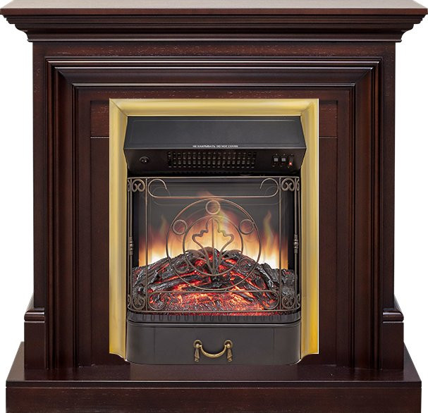 Каминокомплект Bradford - Темный дуб с очагом Majestic FX M Brass в Самаре