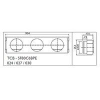Toshiba Фланец воздушный стандартный (TCB-SF80C6BPE) в Самаре