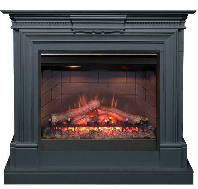 Каминокомплект Chelsea - Серый графит (Ширина 1150 мм) с очагом Symphony 26'' DF2608-INT в Самаре