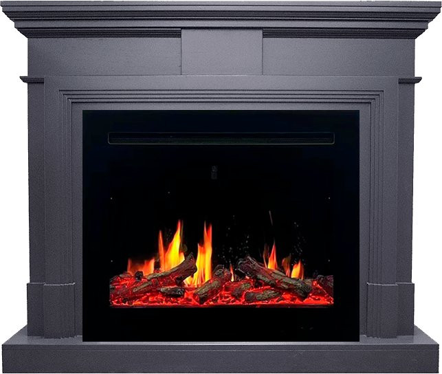 Каминокомплект Coventry Graphite Grey - Серый графит с очагом 5D V-ART 25 в Самаре