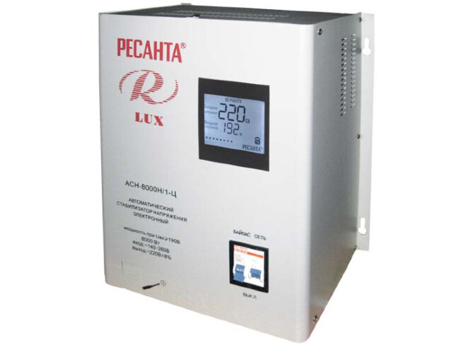 Стабилизатор напряжения серии LUX РЕСАНТА АСН-8000Н/1-Ц в Самаре
